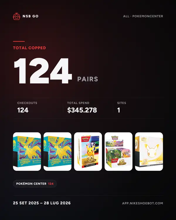 Checkout screenshot: Pokémon TCG boxes at Pokémon Center