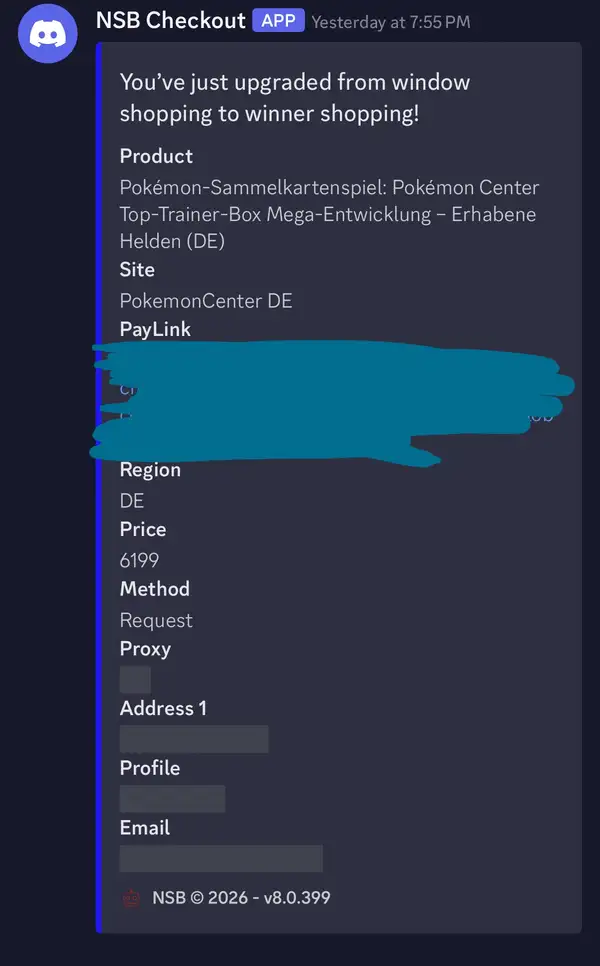 Checkout screenshot: Pokémon-Sammelkartenspiel: Pokémon Center Top-Trainer-Box Mega-Entwicklung – Erhabene Helden (DE) at Pokémon Center