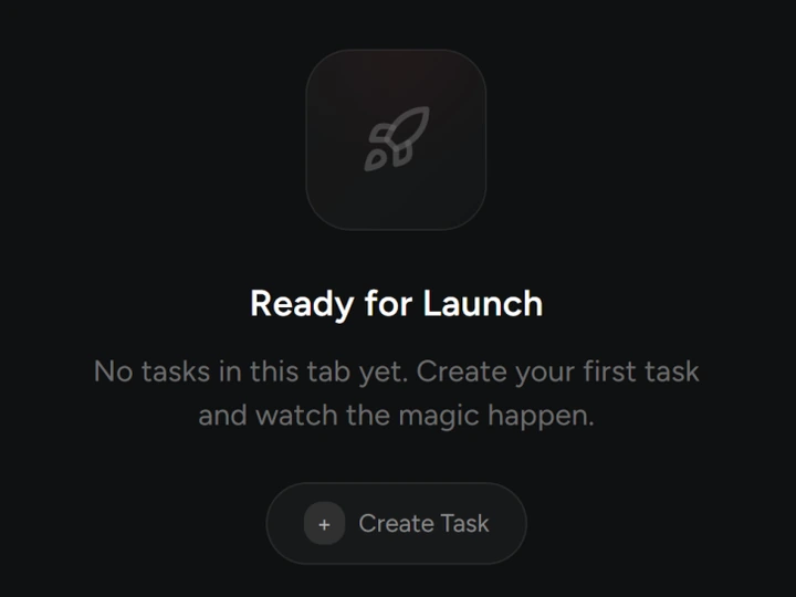 NikeShoeBot on a new install: an empty task tab that says "Ready for Launch" with a Create Task button.