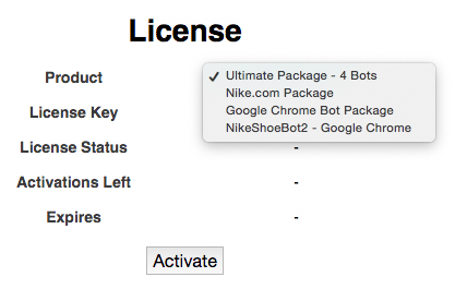 foot locker bot activation key