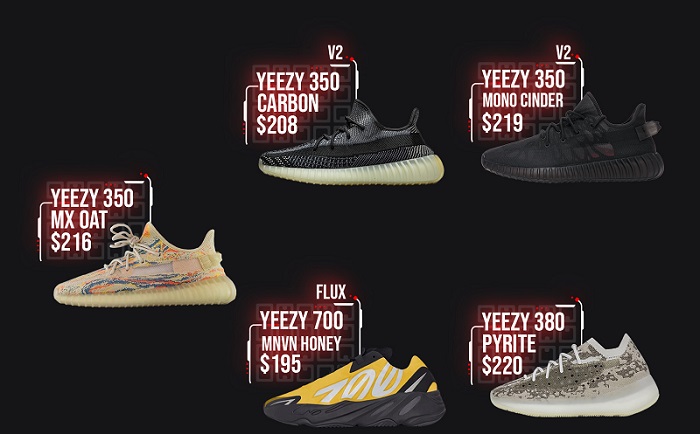 yeezy resale GOAT under retail 2021