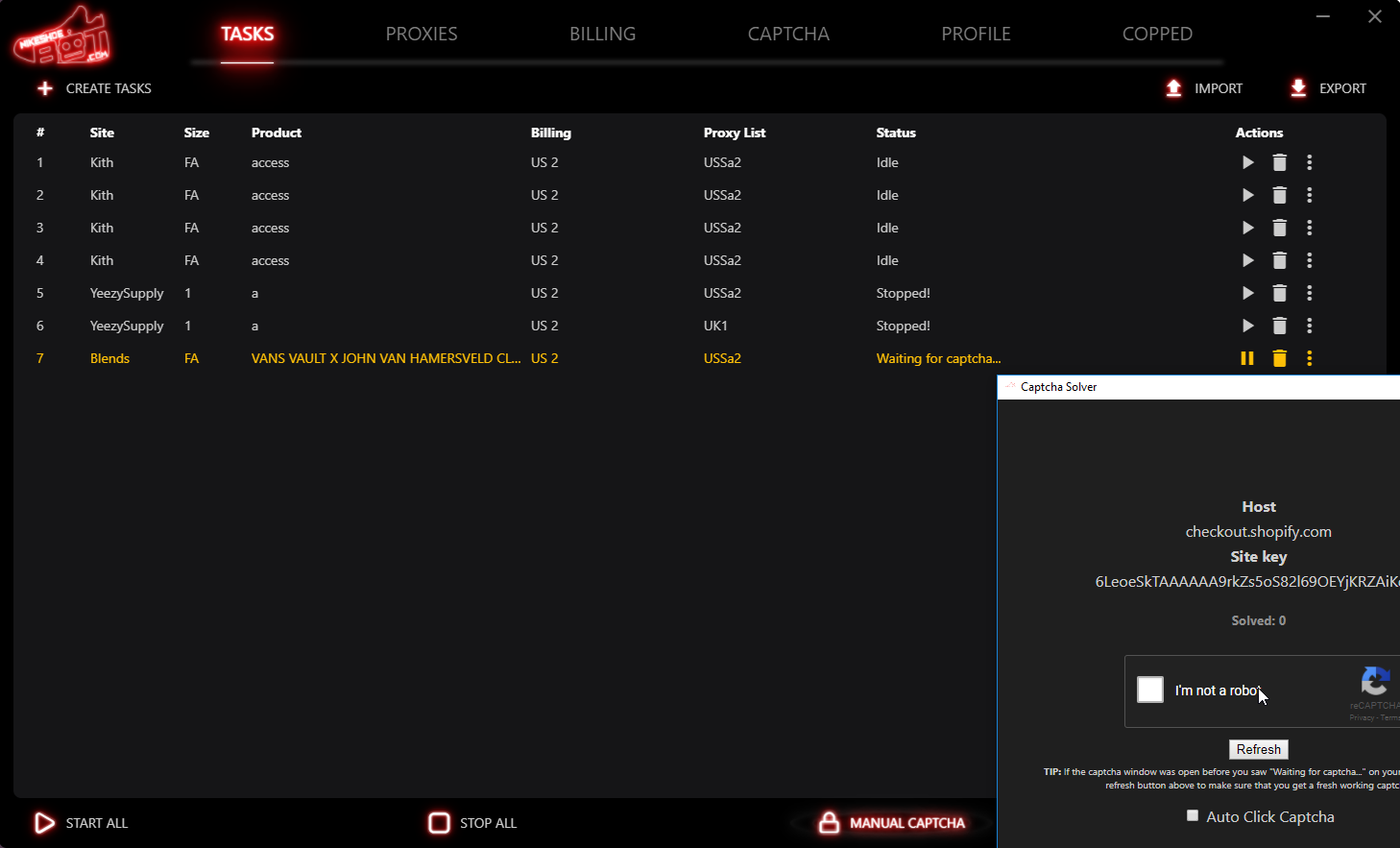 nike website bot