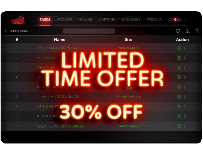 nike shoe bot discount code