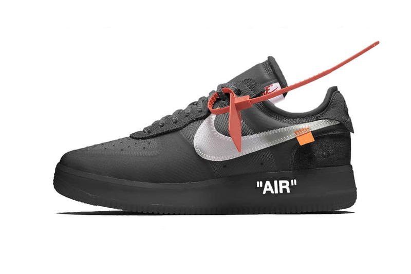 Nike Off White Air Force 1 in Black