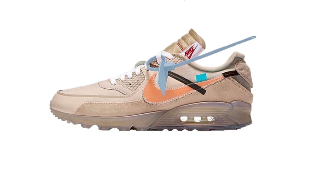 Off White Nike Air Max 90 in Desert