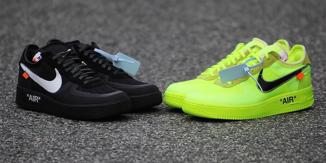 off white nike air force 1 black volt off white nike air force 1 black volt