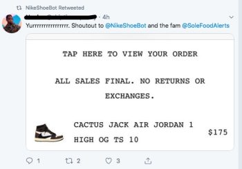 Travis Scott Air Jordan 1 Copping using NSB