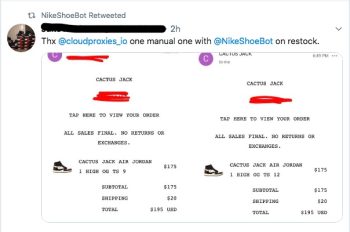 Travis Scott Air Jordan 1 Copping- NSB