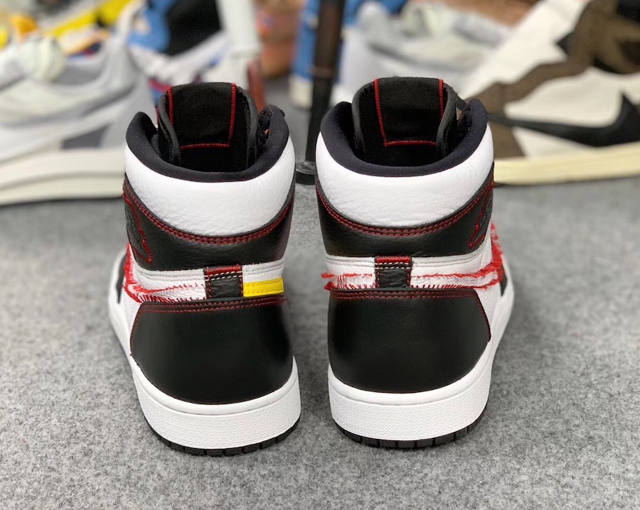 Air Jordan 1 Defiant Tour Yellow Back View