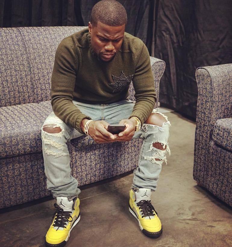 kevin hart wearing jordans