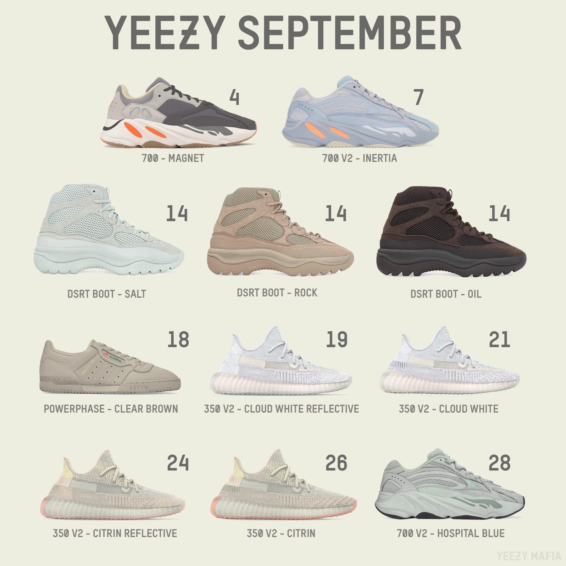 yeezys coming out in october 2019