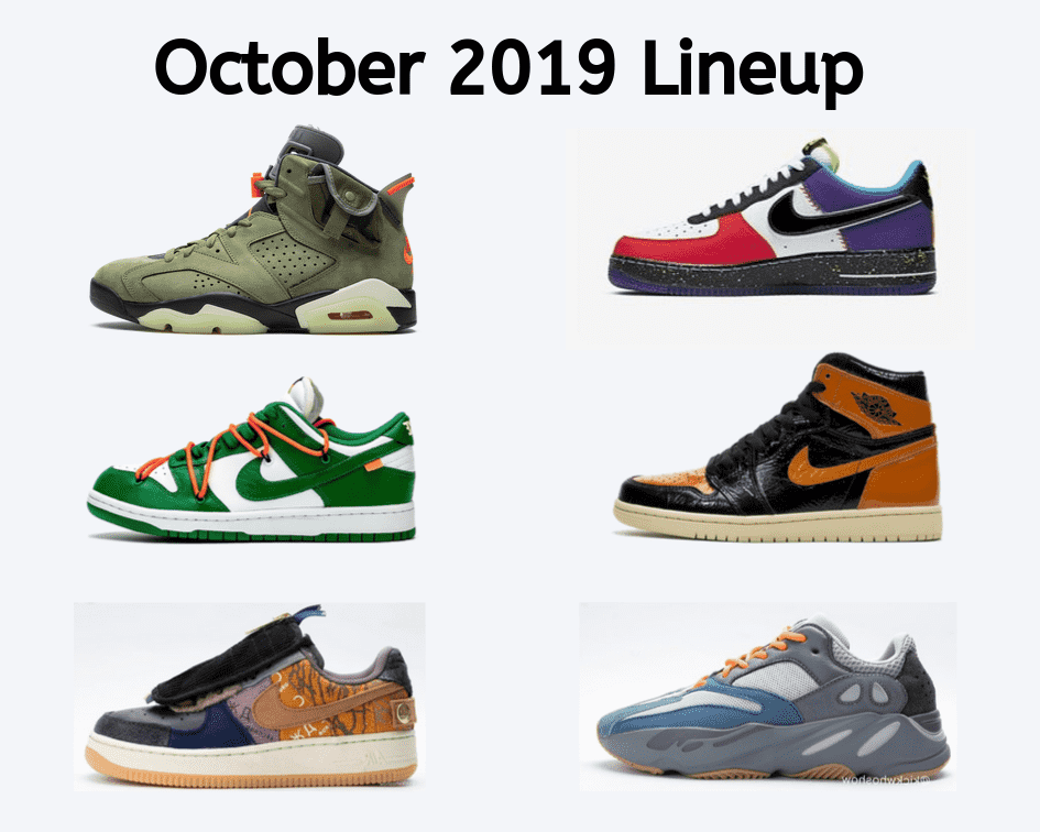 hottest sneaker drops 2019