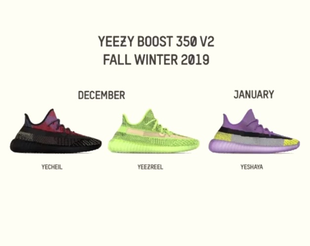 yeezy colorway names