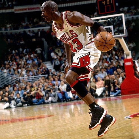 jordan wearing 11s