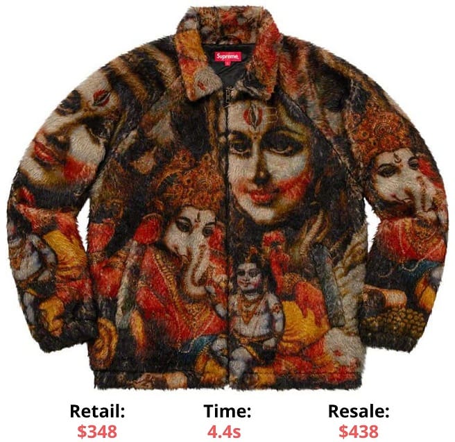 Ganesh Faux Fur Jacket supreme sellout times supreme item