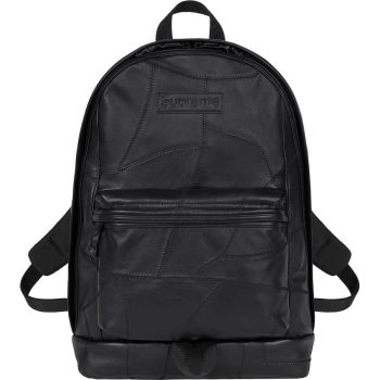 Patchwork leather backpack supreme nike week 11