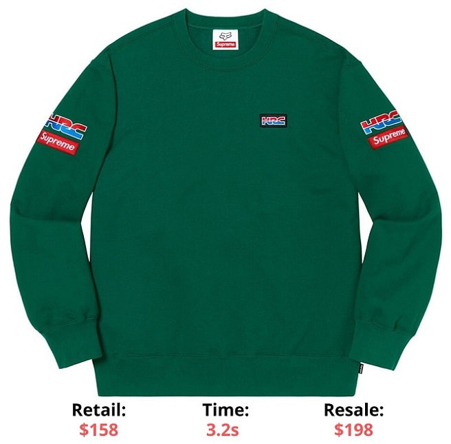 Supreme items supreme - Honda - Fox Racing Crewneck Dark green Supreme Sellout times