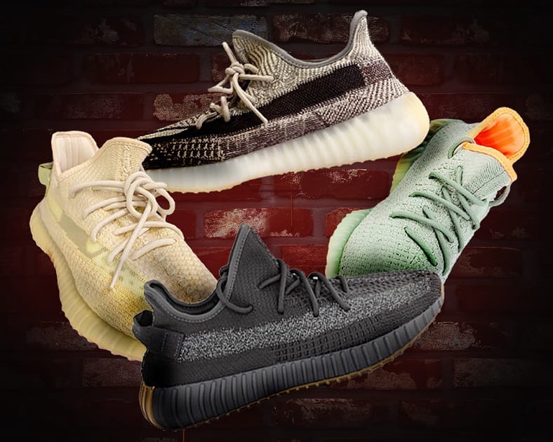 different color yeezys