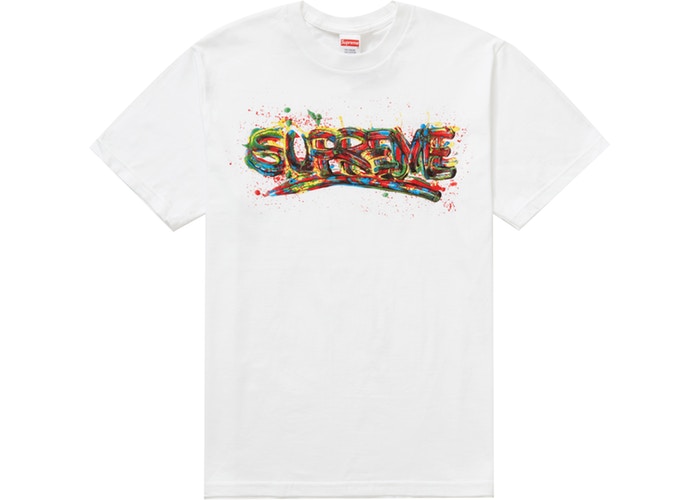 Supreme droplist week 1 paint tshirt - tupac shirt