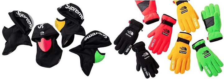 Supreme The North Face RTG Balaclava and Fleece Gloves |