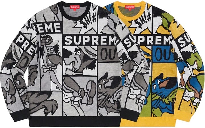 Cartoon Sweater - Supreme Tees Supreme Spring Tees Week 8