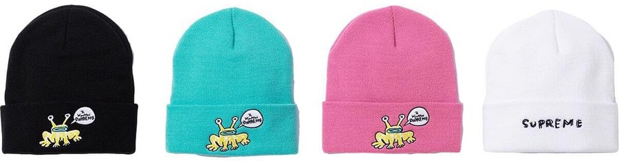 supreme daniel johnston frog beanie