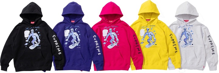 supreme daniel johnston silver sufferer hoodie |