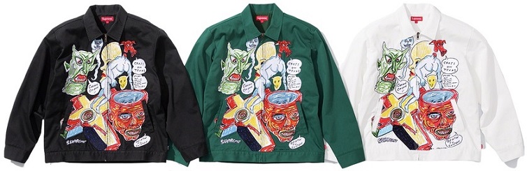 supreme daniel johnston work jacket