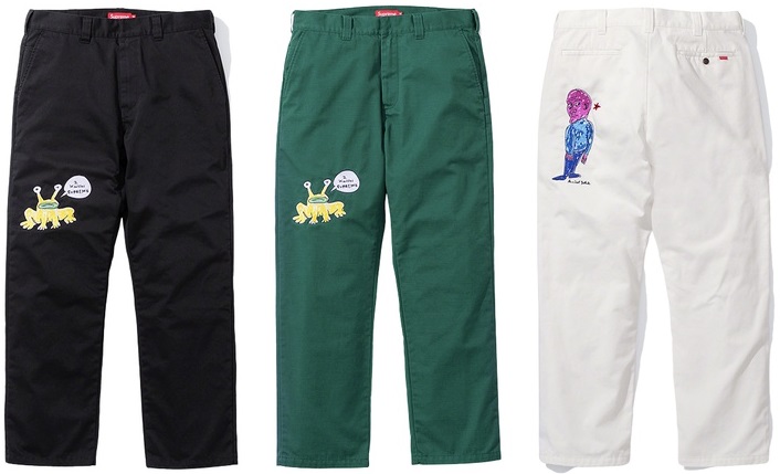 supreme daniel johnston work pant