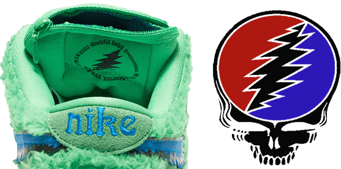 Grateful Dead Dunk tongue