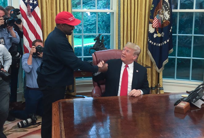 Kanye west president Trump