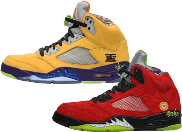 multicolor sneakers - jordan 5 what the