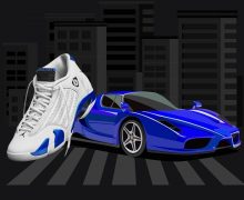 Jordan 12 Hyper Royal ferrari