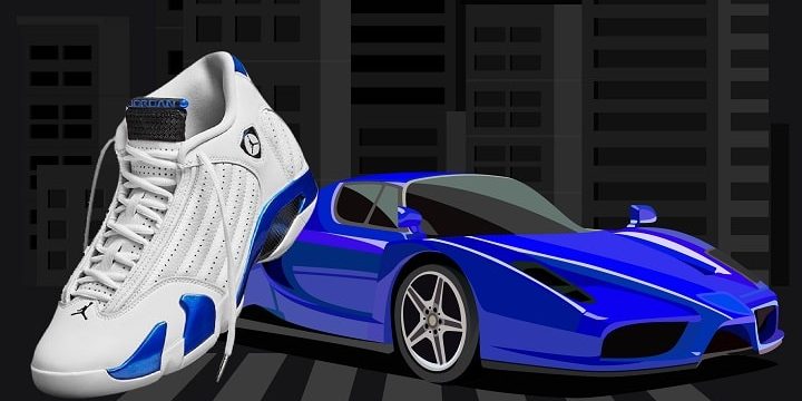 Jordan 12 Hyper Royal ferrari