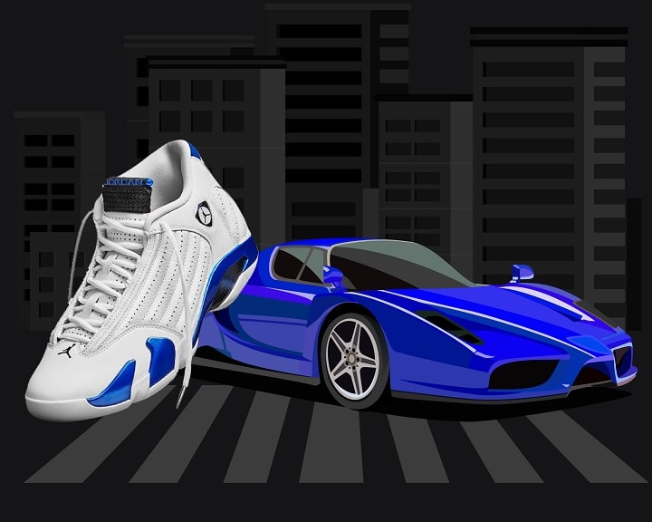 Jordan 12 Hyper Royal ferrari