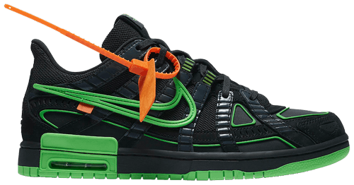 October Jordans - Green OW Rubber Dunk