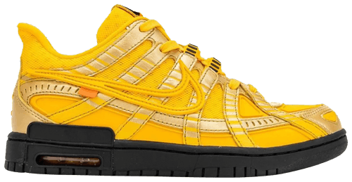 October Jordans - Yellow OW Rubber Dunk