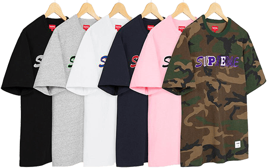 Supreme Lipstick - collage tee