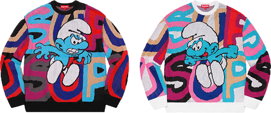 Supreme Smurfs crewneck