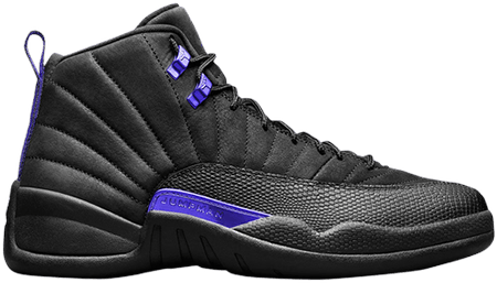 jordan 12 black and purple