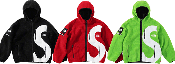 Supreme TNF fleece jacket