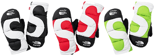 Supreme TNF gloves