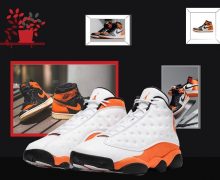 Orange Jordan 13 Starfish