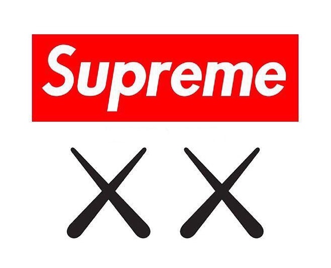 supreme kaws chalk box logo