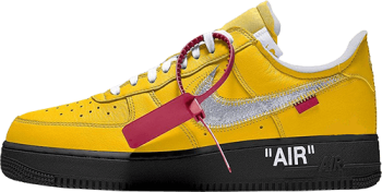 Off white nike air force 1 yellow Clearance