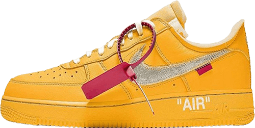 Nike Off White Sneakers Air Force 1 Yellow