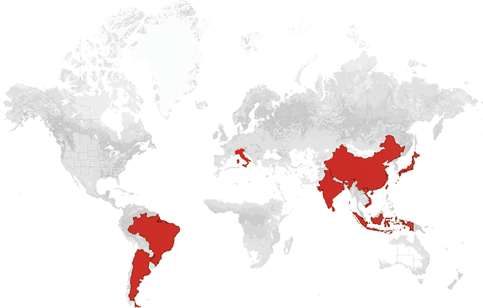 Where are nike shoes made - factory map