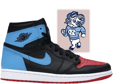 jordan 1 university blue unc to chi wmns