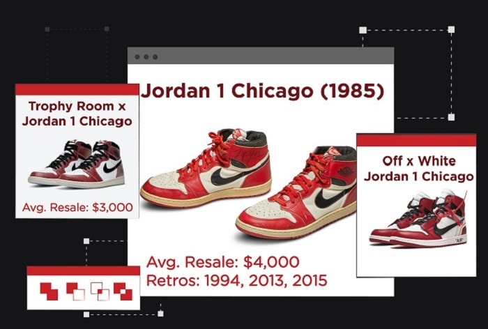 Jordan 1 colorways - Chicago