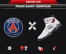 White Jordan 7 PSG
